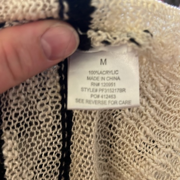 Striped cardigan sweater - Picture 3 of 3